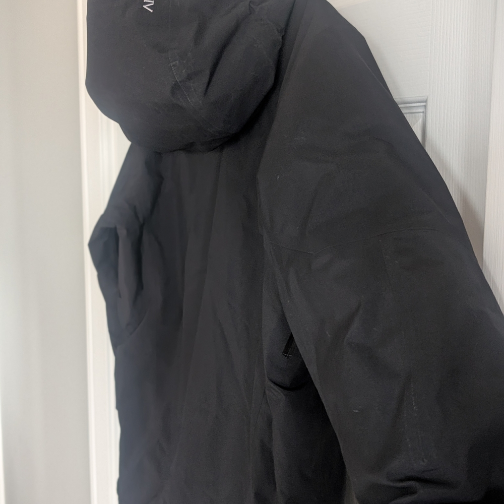 Arc'teryx Men's Sabre Insulated Goretex Recco Black Hooded Jacket Sizs S - Picture 3 of 8